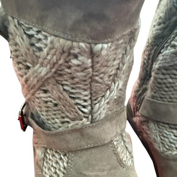Muk Luks Water Resistant Knit Faux Fur Winter Boots Size 9 - Picture 5 of 8